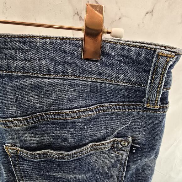 Anthropologie Shorts Womens 28 High Rise Denim Jean Pilcro Cuffed Tie Dye - Picture 13 of 14